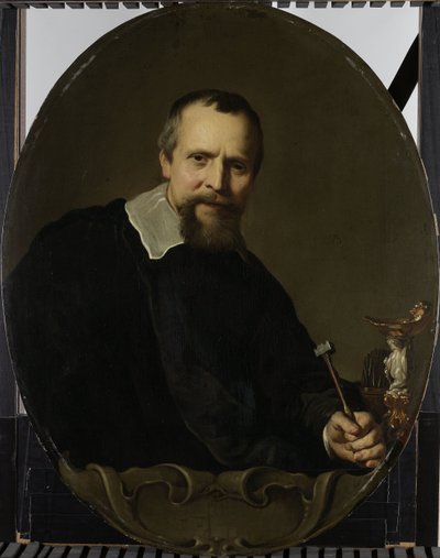 Retrato de Johannes Lutma Jan Lutma (1584/85-1669). Ourives de Amsterdã de Jacob Adriaensz. Backer