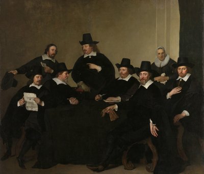 Regentes Regentes do Nieuwe Zijds Institute for the Outdoor Relief of the Poor, Amsterdão, c 1650 de Jacob Adriaensz. Backer