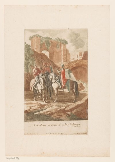 Consulta nocturna dos capitães
Consilium summis de rebus habebant (título sobre o objecto) de Jacob Andreas Fridrich (I)