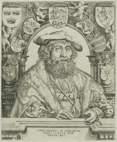 Rei Cristiano II da Dinamarca de Jacob Binck