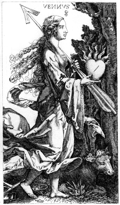 Vênus, c1520s 1849. de Jacob Binck