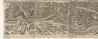 Mapa de Roma na época do Imperador Augusto (folha inferior)
Anteiquae urbis imago accuratissime ex vetusteis monumenteis formata
Effigies antiquae Romae ex vestigiis aedificiorum ruinis (...) de Jacob Bos