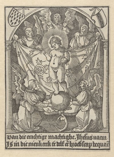 Impressão de oração para irmandade de Jesus de Jacob Cornelisz van Oostsanen