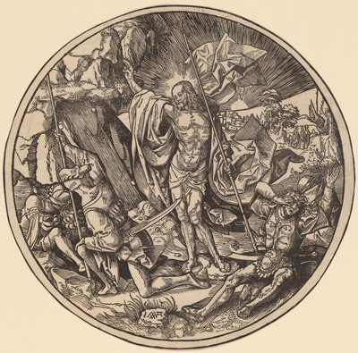 A ressurreição e as santas mulheres a caminho do sepulcro de Cristo de Jacob Cornelisz van Oostsanen