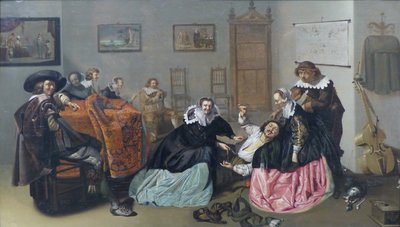 Francês: Scène galante Brothel Scene de Jacob Duck