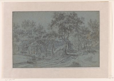Fazenda entre árvores de Jacob Esselens