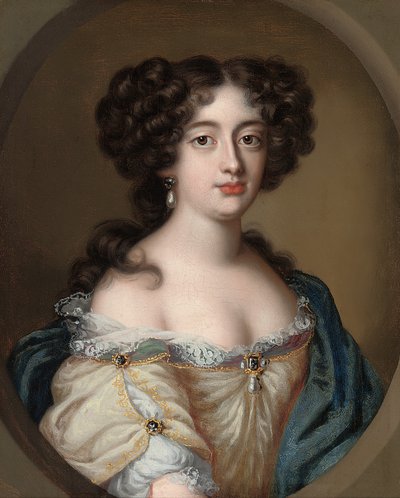 Retrato de uma senhora tradicionalmente identificada como Ortensia Mancini de Jacob Ferdinand Voet