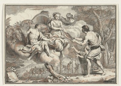 Ceres aparece para os camponeses Cenas de Virgil