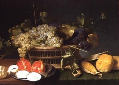 Natureza Morta de Frutas de Jacob  Foppens van Es