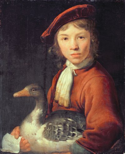Menino, com, um, ganso de Jacob Gerritsz Cuyp