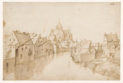 A Igreja de Nossa Senhora sobre o Dijle, em Mechelen de Jacob Grimmer (possibly)