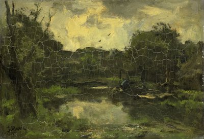 Paisagem com barcaça de Jacob Henricus or Hendricus Maris