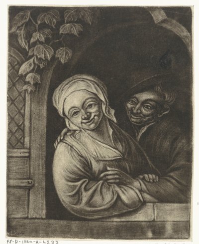 Par numa abertura de janela de Jacob Hoolaart