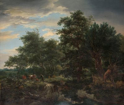 Cena da floresta de Jacob van Ruisdael