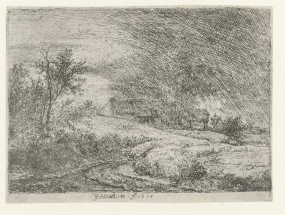 Paisagem com uma casa de campo de Jacob van Ruisdael