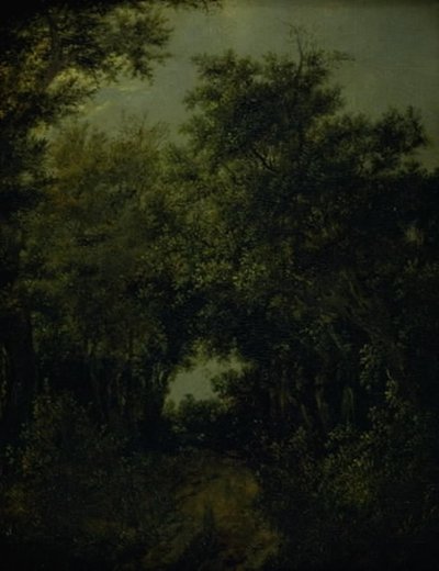Estrada em uma floresta de carvalhos de Jacob van Ruisdael