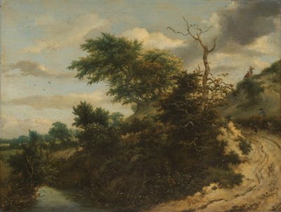 Trilha de areia nas dunas Caminho de areia nas dunas de Jacob van Ruisdael