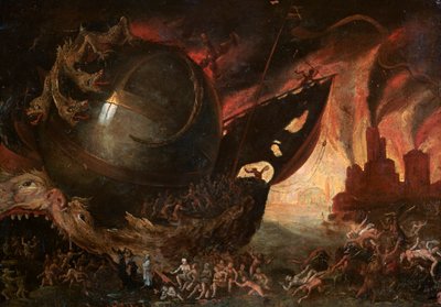 A travessia do Styx, c1591-1638 de Jacob Isaacz van Swanenburg