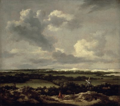 Paisagem com dunas perto de Haarlem (óleo sobre tela) de Jacob van Ruisdael