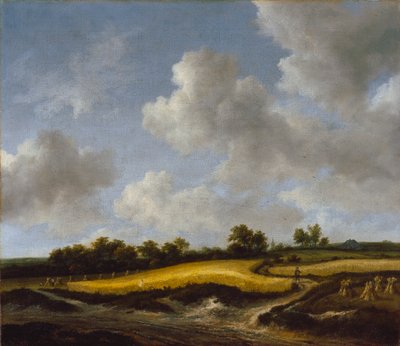 Paisagem com um campo de trigo, c.1660 de Jacob van Ruisdael
