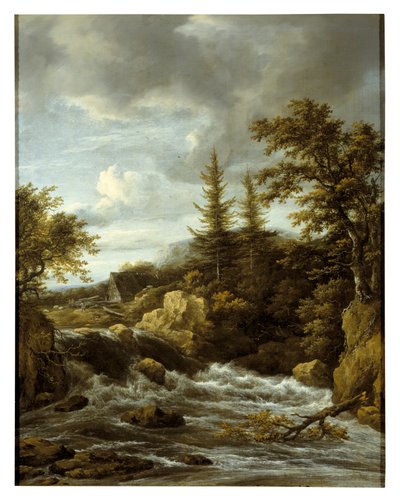 Queda de água na Noruega (óleo sobre tela) de Jacob van Ruisdael