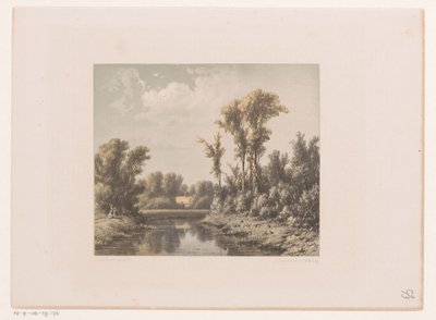 paisagem com rio de Jacob Jan van der Maaten