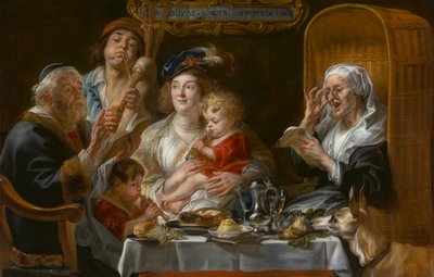 Como os velhos cantavam, assim cantavam os jovens de Jacob Jordaens