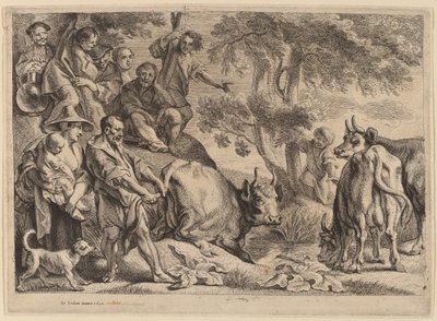 Cacus roubando o gado de Hércules de Jacob Jordaens