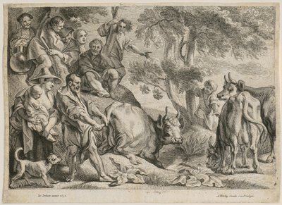 Cacus rouba a vaca de Hércules de Jacob Jordaens