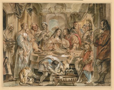 O banquete de Cleópatra de Jacob Jordaens