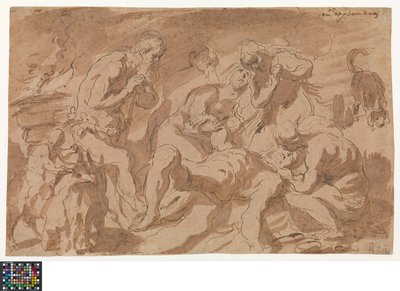 Alemão: Die Beweinung Abels
Neerlandês: De bewening van Abel de Jacob Jordaens