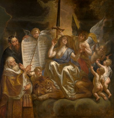 A lei humana fundada na justiça divina de Jacob Jordaens