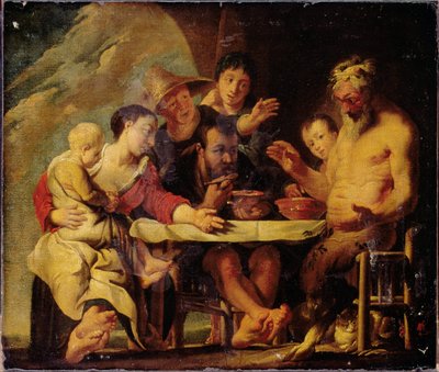 Sátiro e Camponeses de Jacob Jordaens