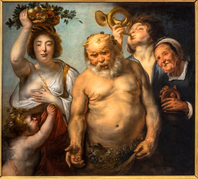 Silenus e as Quatro Estações de Jacob Jordaens