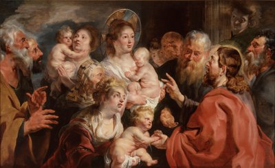 Deixai que as criancinhas venham a mim de Jacob Jordaens