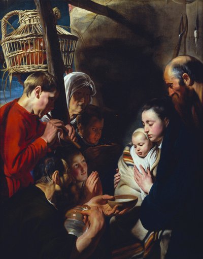 A Adoração dos Pastores de Jacob Jordaens