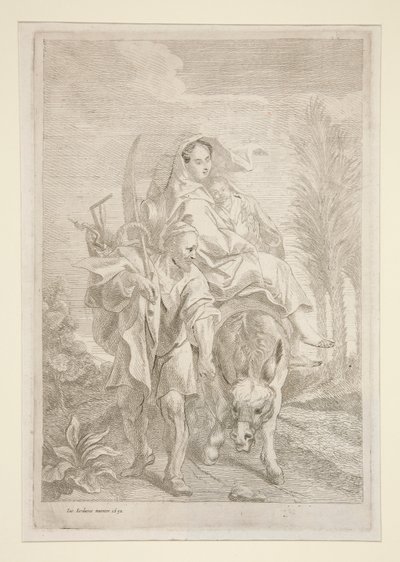 A fuga para o Egito de Jacob Jordaens