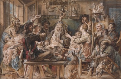 As bebidas do rei de Jacob Jordaens