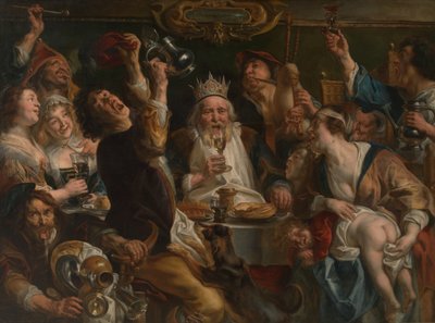 The King Drinks de Jacob Jordaens