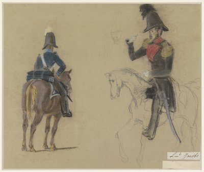 Retrato do tenente Jacobs, a cavalo de Jacob Joseph Eeckhout