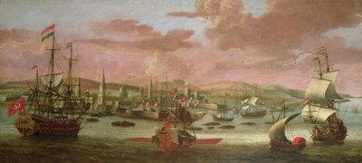 Men-o "holandês - guerra e galés turcas perto de Constantinopla de Jacob Knyff