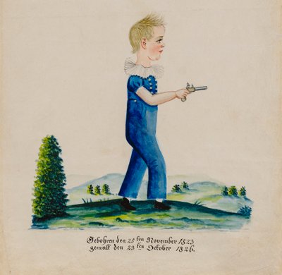 Retrato de Edward Musser, 1826. de Jacob Maentel