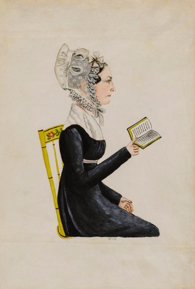 Retrato de Elizabeth Sweitzer Musser, ca. 1826. de Jacob Maentel