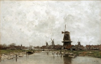 Os cinco moinhos de vento de Jacob Maris