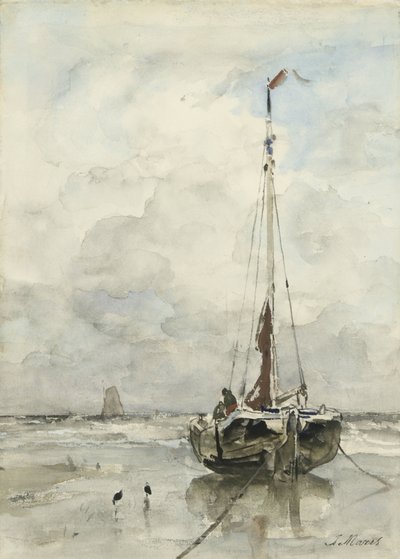 Rosa de pescador na praia de Jacob Maris