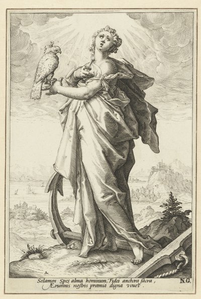 Esperança (Espécies)
As virtudes (título da série) de Jacob Matham (attributed to)