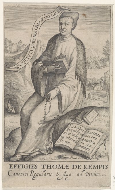 Retrato de Thomas à Kempis de Jacob Matham (attributed to)