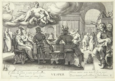 Noite, tempo de Vênus de Jacob Matham