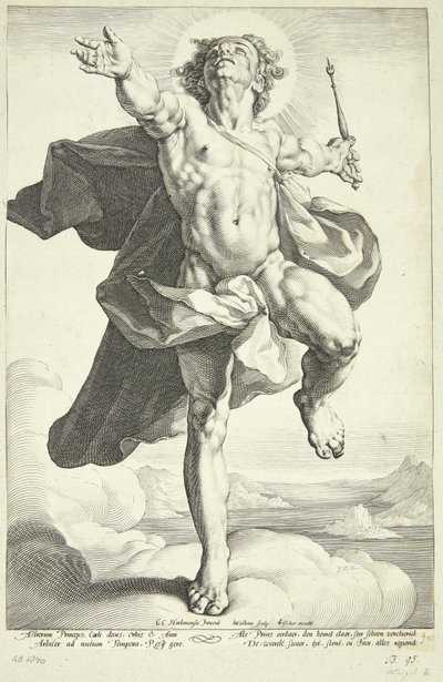 Apolo como Sol de Jacob Matham