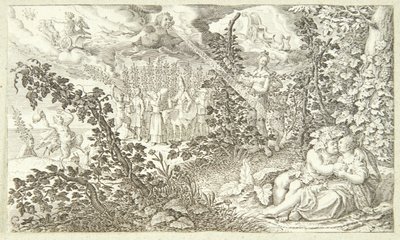 Baco e Ariadne de Jacob Matham